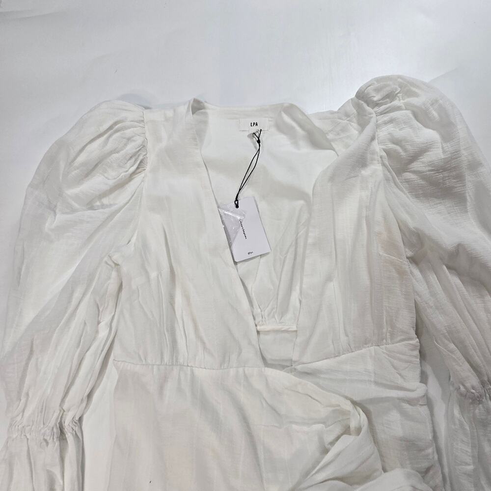 LPA Eastwood Dress in White Small - Picture 3 of 11